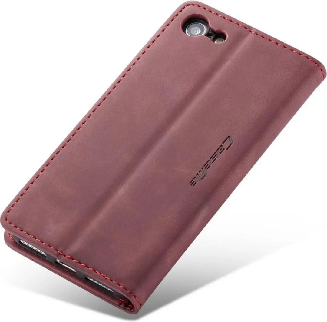 Caseme Book Case iPhone 7/8/SE 2020/2022 - 2 Pasjes - Bordeaux - afbeelding 6 van 6