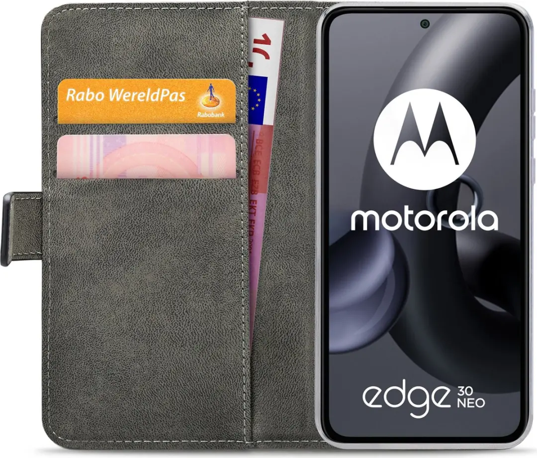 Mobilize Classic Gelly Wallet Bookcase Motorola Edge 30 Neo - Zwart