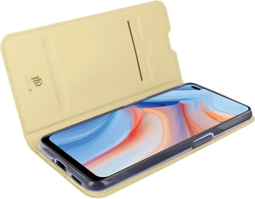 Dux Ducis Folio Hoesje Oppo Reno 4 - Goud - afbeelding 6 van 6