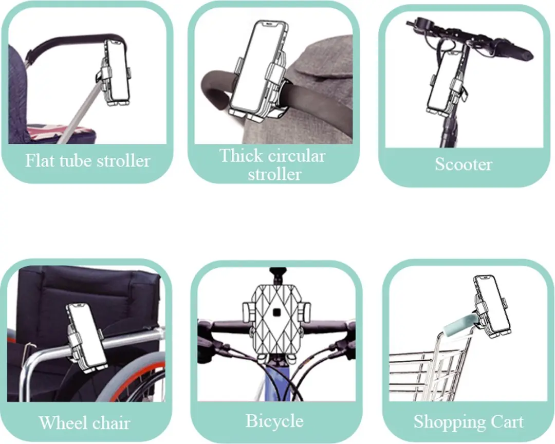 Titan Universele Telefoonhouder Fiets/Scooter - Zwart