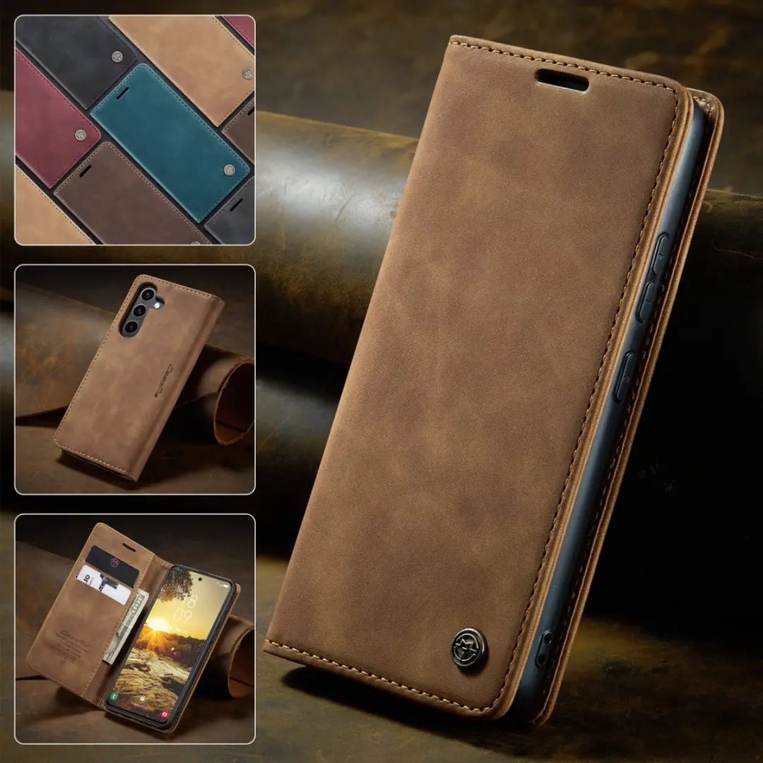 Caseme 013 Book Case Samsung Galaxy S25 - Bruin