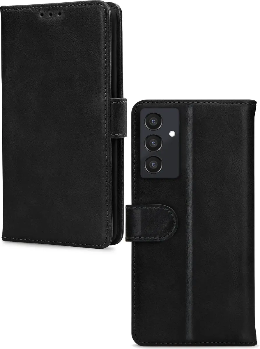 Mobilize Bookcase Hoesje Samsung Galaxy A35 - Effen Zwart - 4 Pasjes