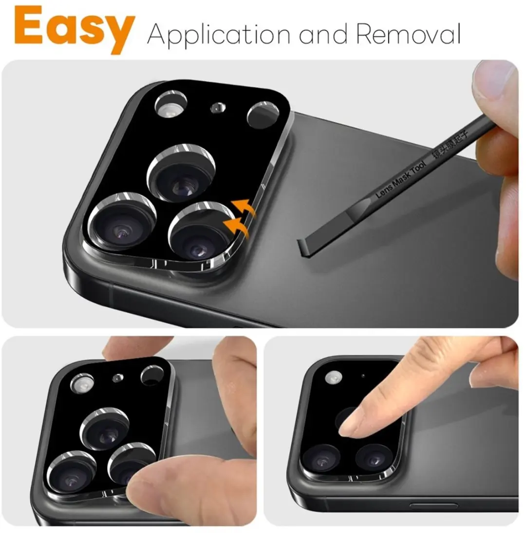 NORTHJO iPhone 17 Pro Max Camera Lens Protector 9H - 2 Stuks