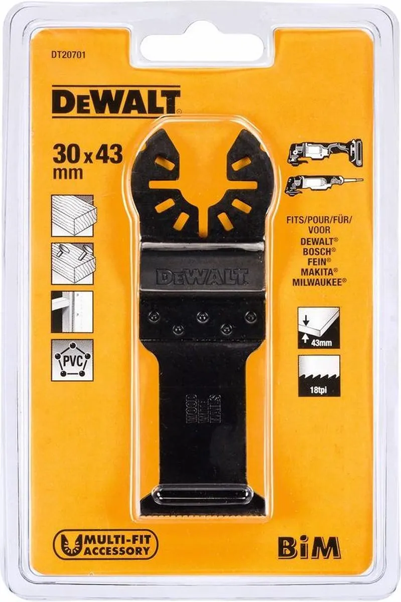 DeWalt Multitool Zaagblad DT20701-QZ BIM