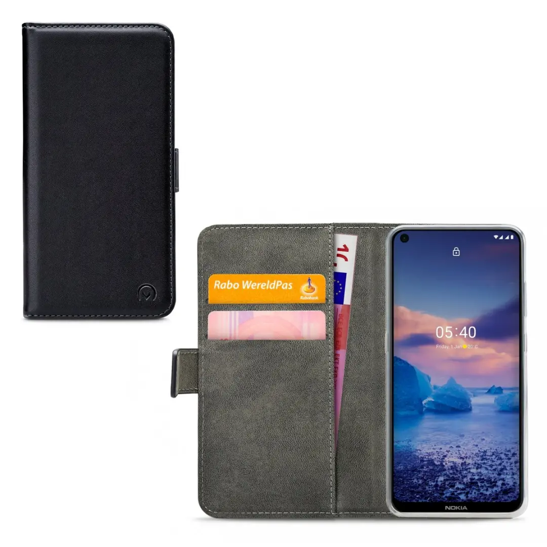 Mobilize Classic Gelly Wallet Bookcase Nokia 5.4 - Pasjeshouder Zwart
