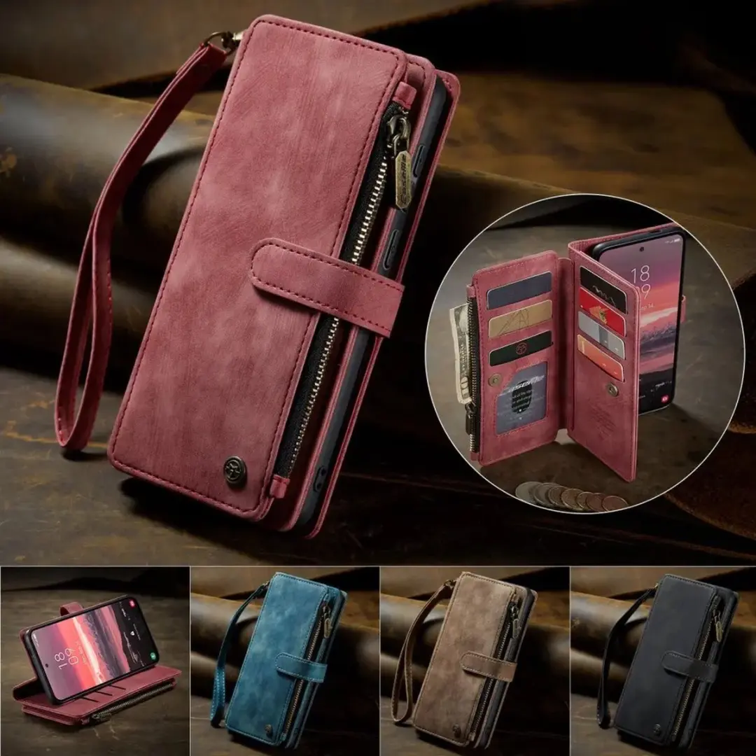 Caseme C30 Hoesje Samsung Galaxy S25 Edge - Rood