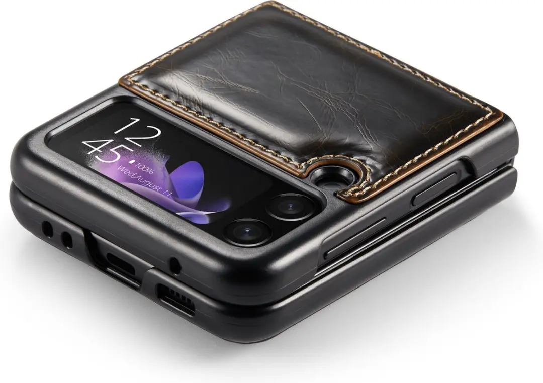 Caseme Hoesje Samsung Galaxy Z Flip3 5G - Bruin - MPN 8355 - afbeelding 6 van 6