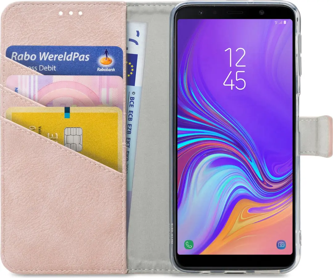 My Style MSFWLT1062 Telefoonhoesje Samsung Galaxy A7 2018 - Roze - afbeelding 6 van 6