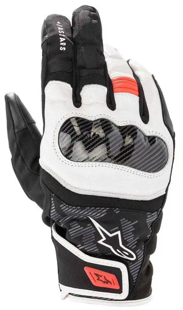 Alpinestars SMX Z Drystar Handschoen 3XL - Zwart/Wit/Rood/Fluo