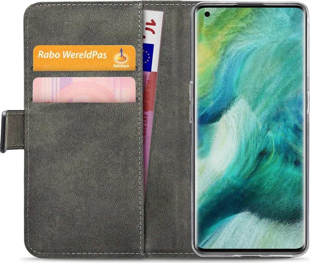 Mobilize Classic Gelly Wallet Bookcase OPPO Find X2 - Pasjeshouder - Zwart