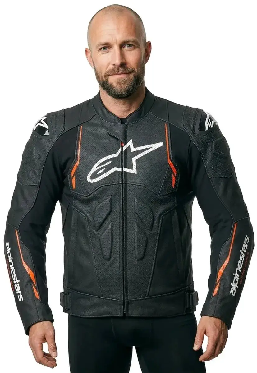 Alpinestars Dusk Airflow Lederen Jas - Zomer - Maat 56