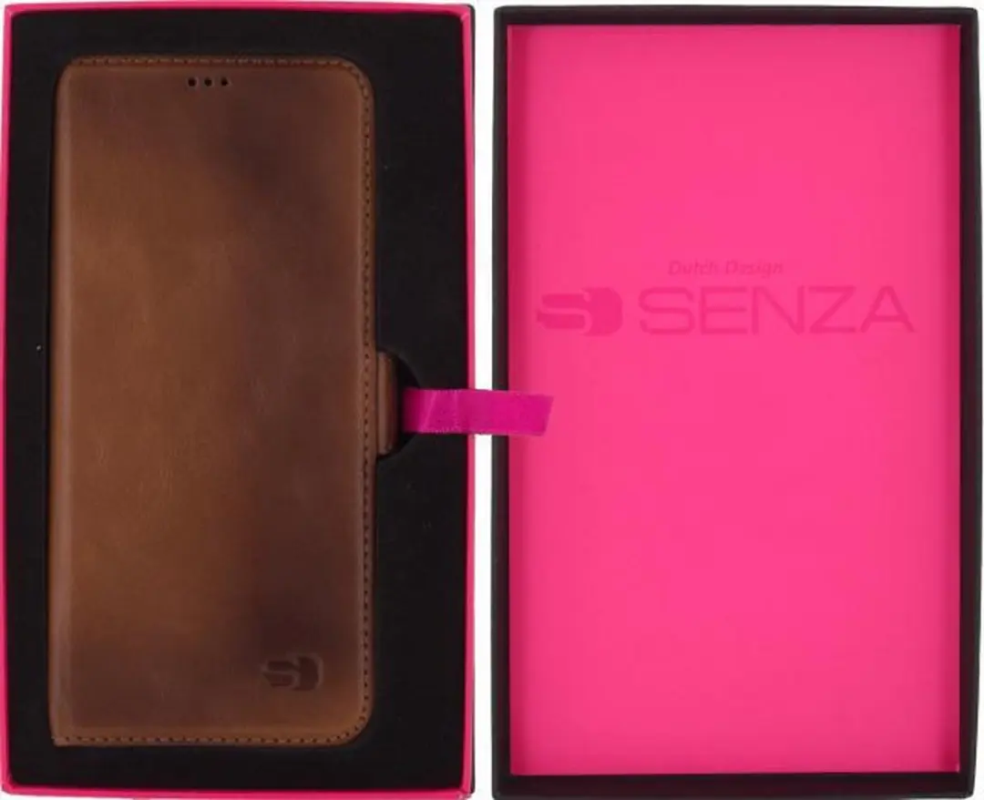 Senza Desire Leather Wallet WALCS1059 - Samsung Galaxy S8+ - 4 Pasjes - Bruin - afbeelding 6 van 6