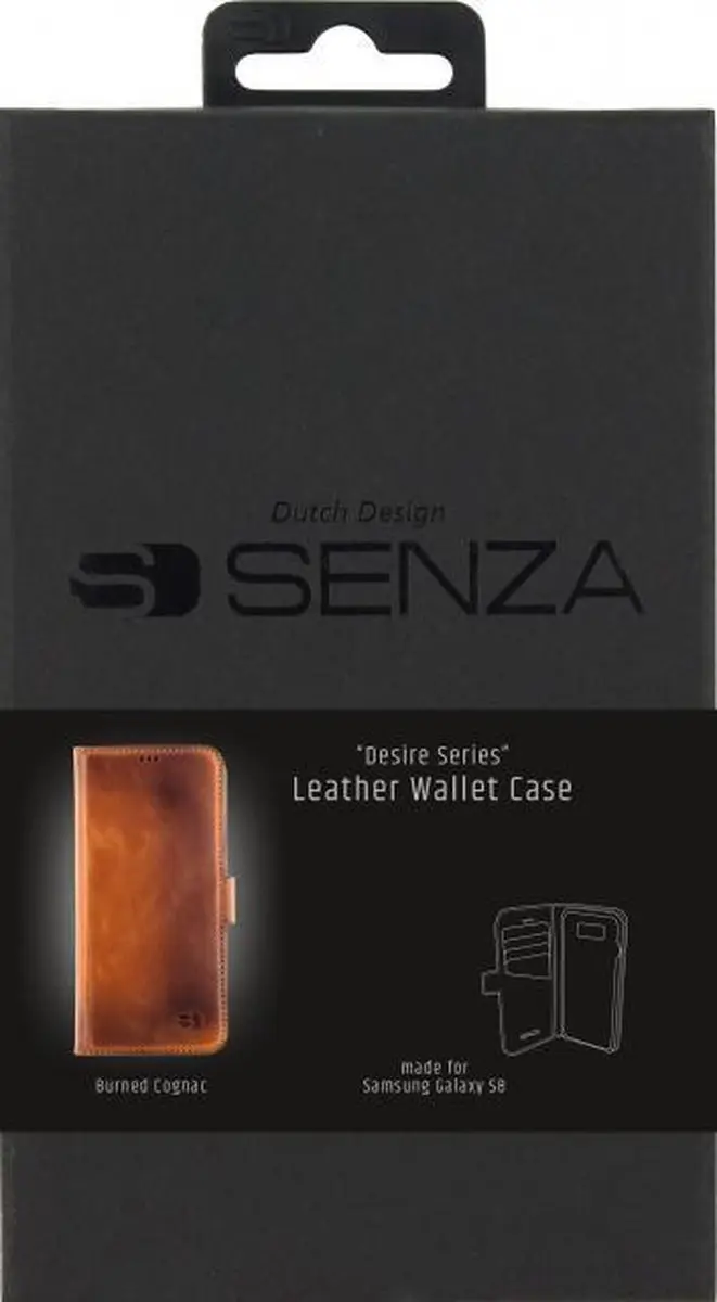 Senza Desire Leather Wallet WALCS1059 - Samsung Galaxy S8+ - 4 Pasjes - Bruin