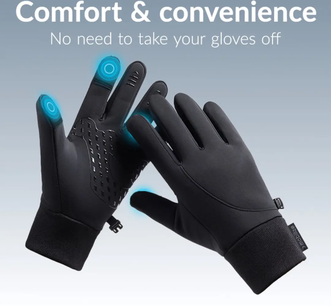 Mobilize Winter Handschoenen Touchscreen M - Zwart - afbeelding 6 van 6