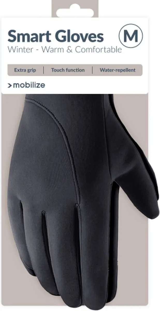 Mobilize Winter Handschoenen Touchscreen M - Zwart