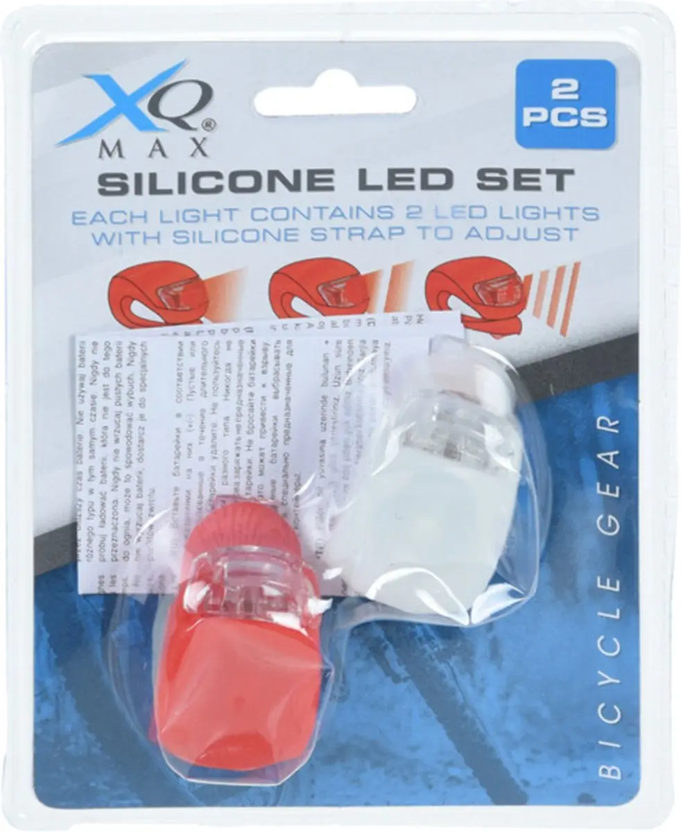 XQMax Fietsverlichting LED Set - 2x Voor & Achterlicht - Multi