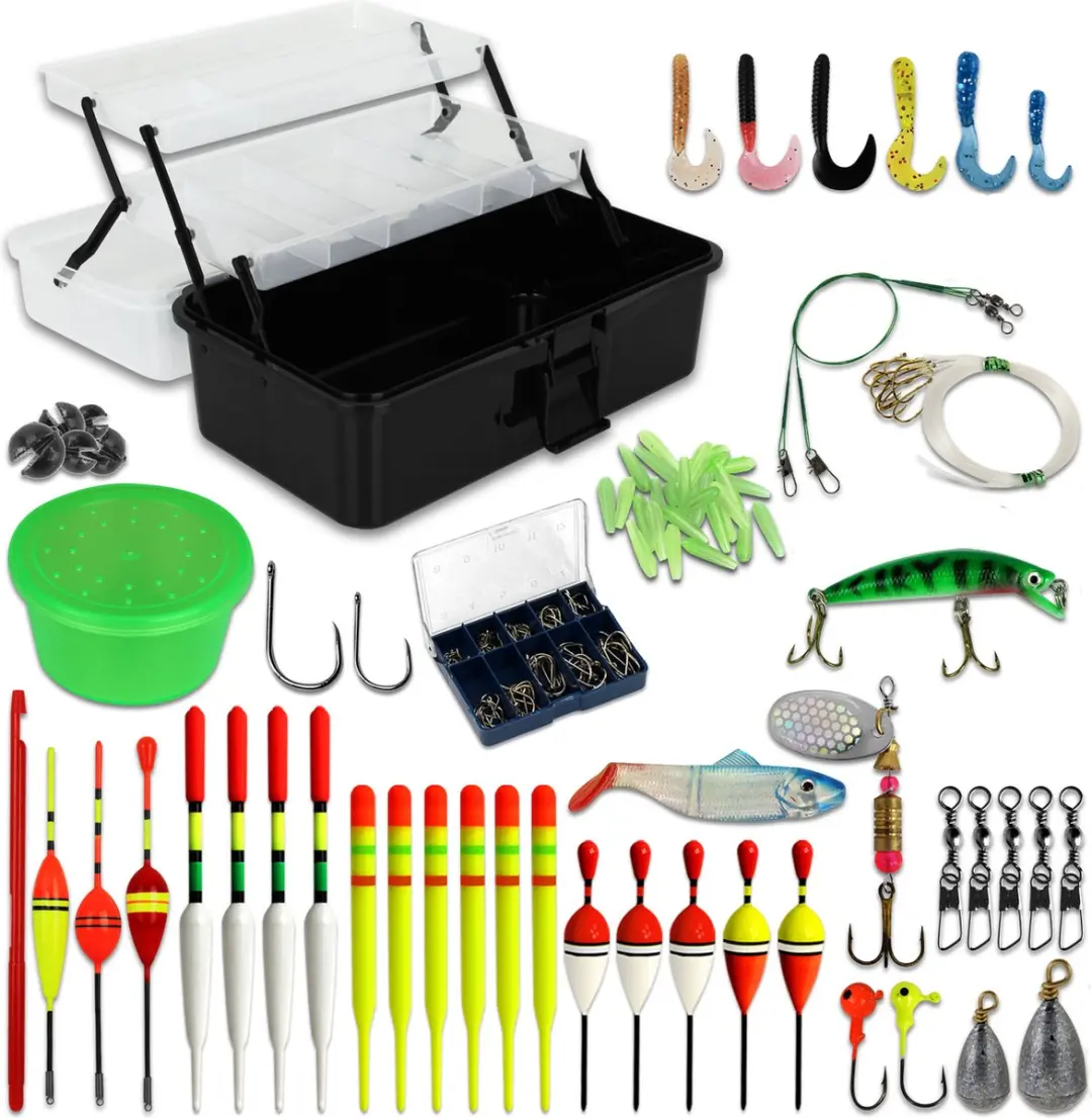 XQMax Vishengel Set FI1000030 - 235-delig - Zwart
