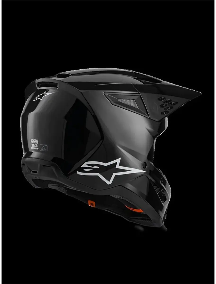 Alpinestars S-M3 Crosshelm - Zwart - afbeelding 3 van 6