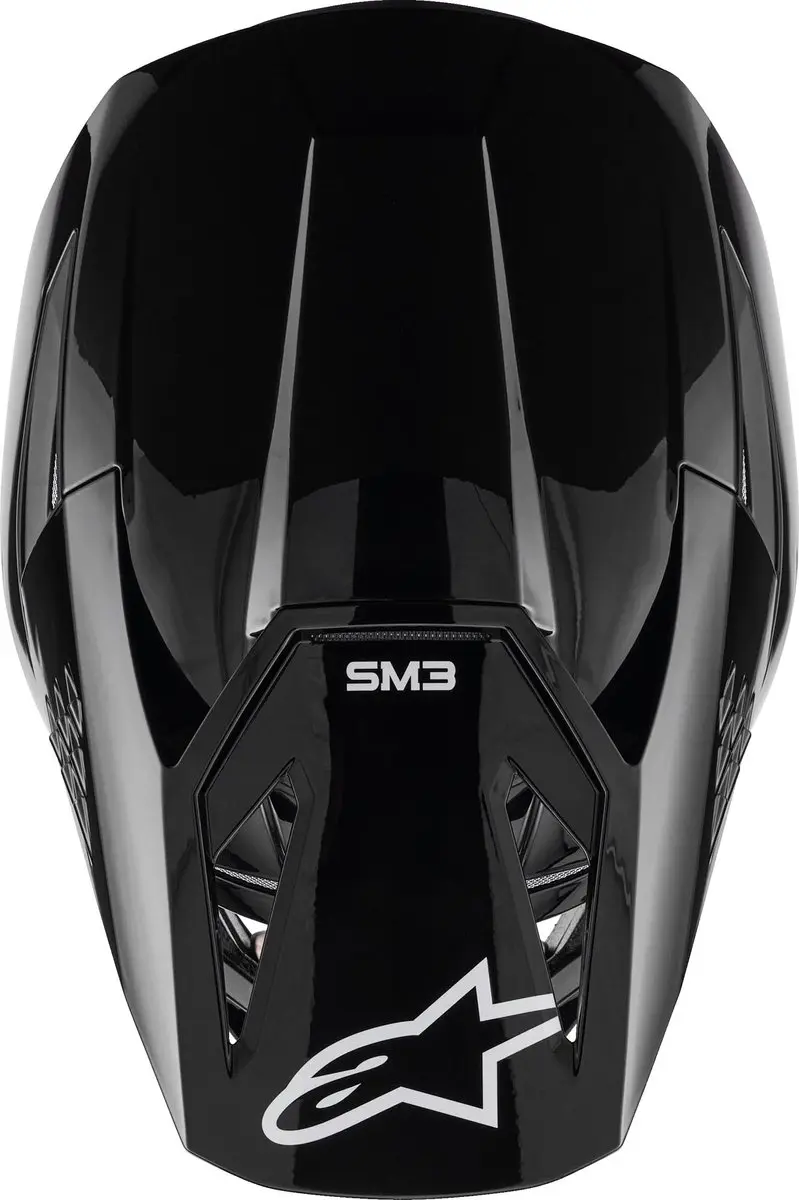 Alpinestars S-M3 Crosshelm - Zwart - afbeelding 4 van 6