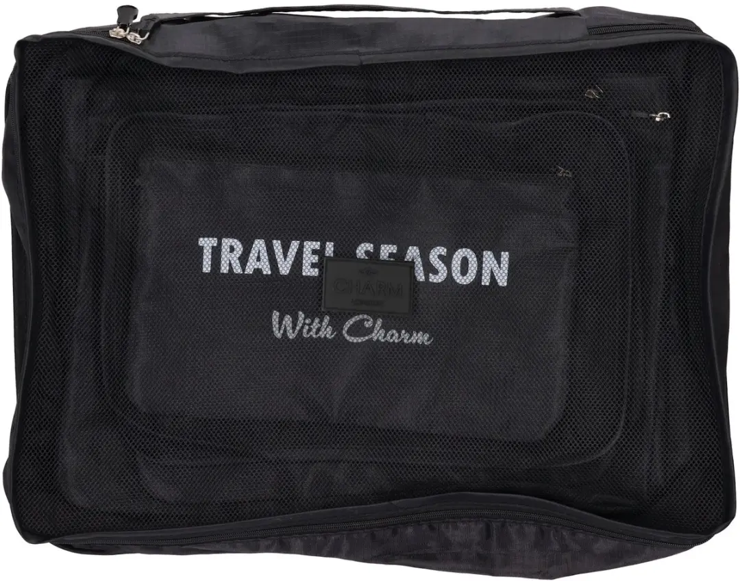 Charm London Travel Accessoires Packing Cubes - 6-delig Zwart