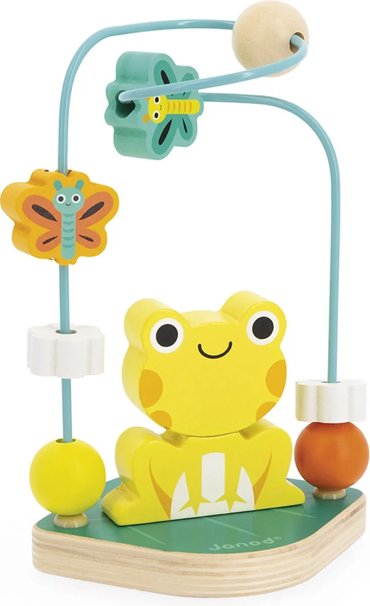 Janod Tropik Kikker - 2-In-1 Activiteitenspeelgoed - 1 Jaar