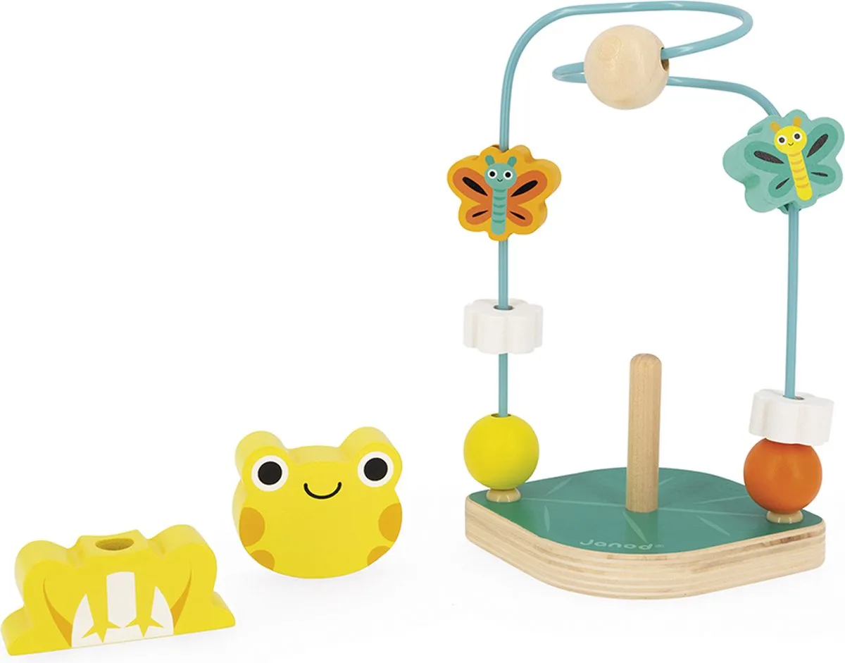 Janod Tropik Kikker - 2-In-1 Activiteitenspeelgoed - 1 Jaar