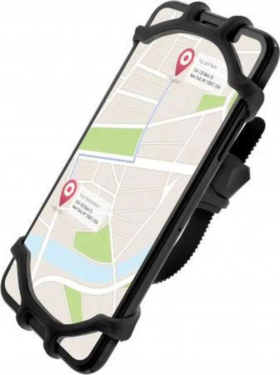 Fixed Bikee Telefoonhouder - 360° Rotatie - Zwart