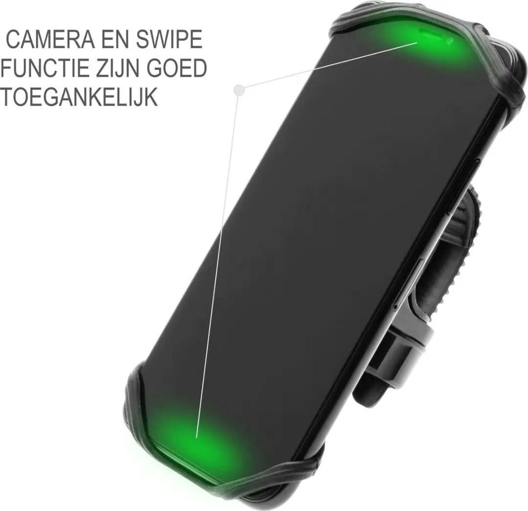 Fixed Bikee 2 Telefoonhouder Fiets - 360° Draaibaar - Zwart - afbeelding 6 van 6