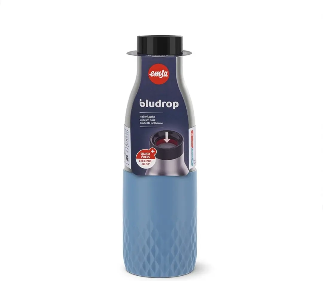 Emsa Bludrop Isoleerdrinkfles 0.5L - Blauw - afbeelding 6 van 6