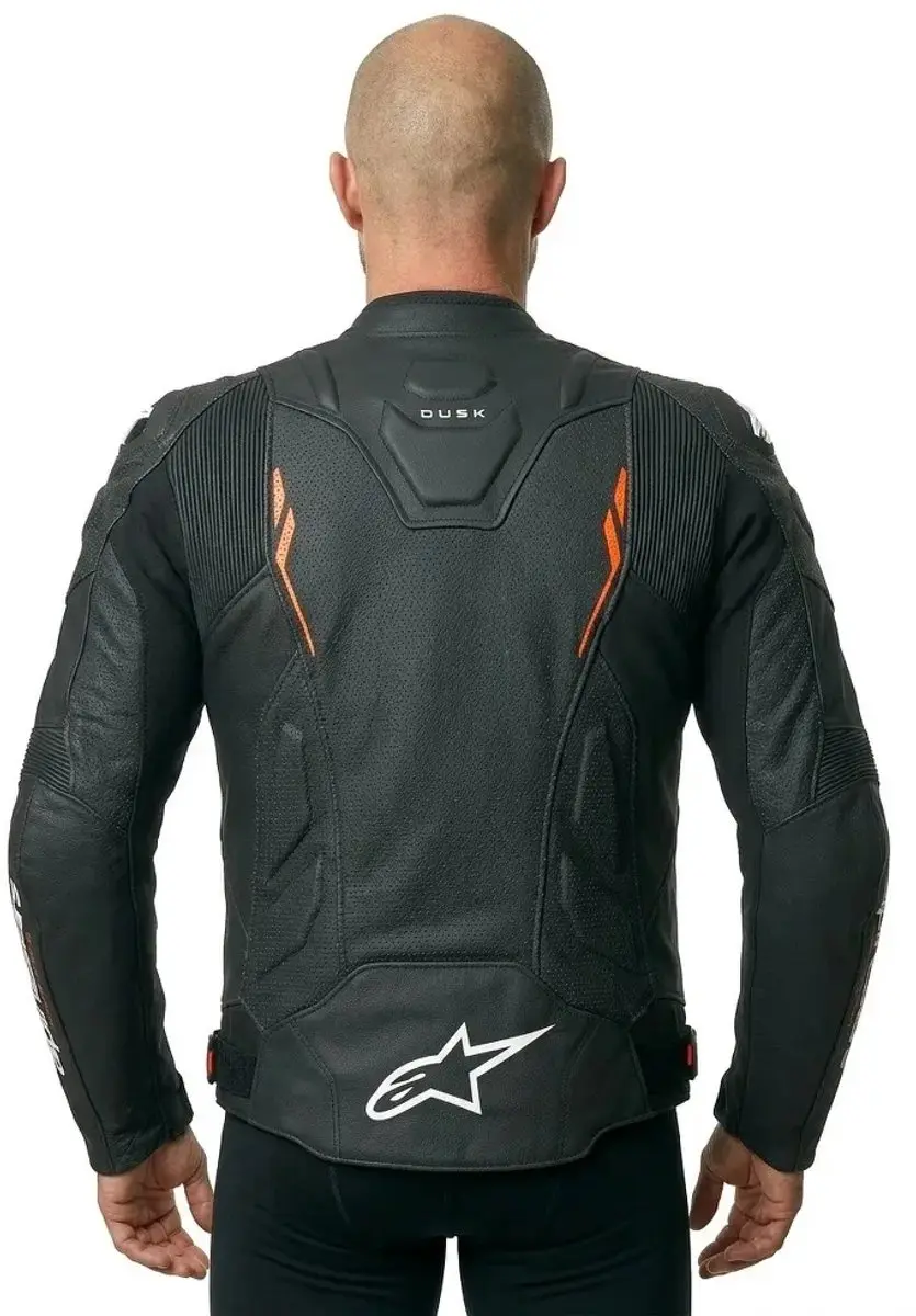 Alpinestars Dusk Airflow Motorjas - Maat 58 - Zwart/Fluo Rood