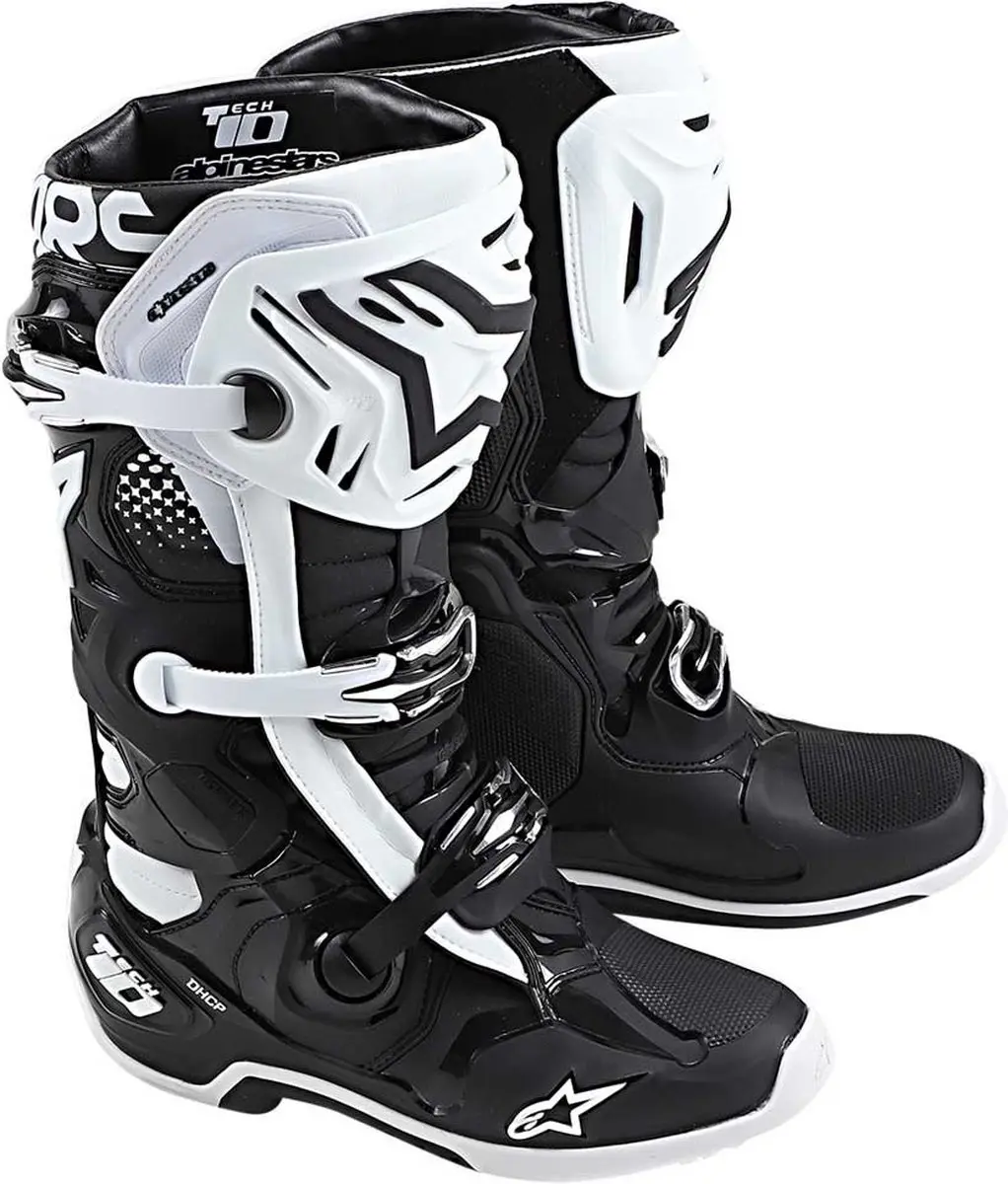 Alpinestars Tech 10 Crosslaarzen 43 - Zwart/Wit - afbeelding 6 van 6