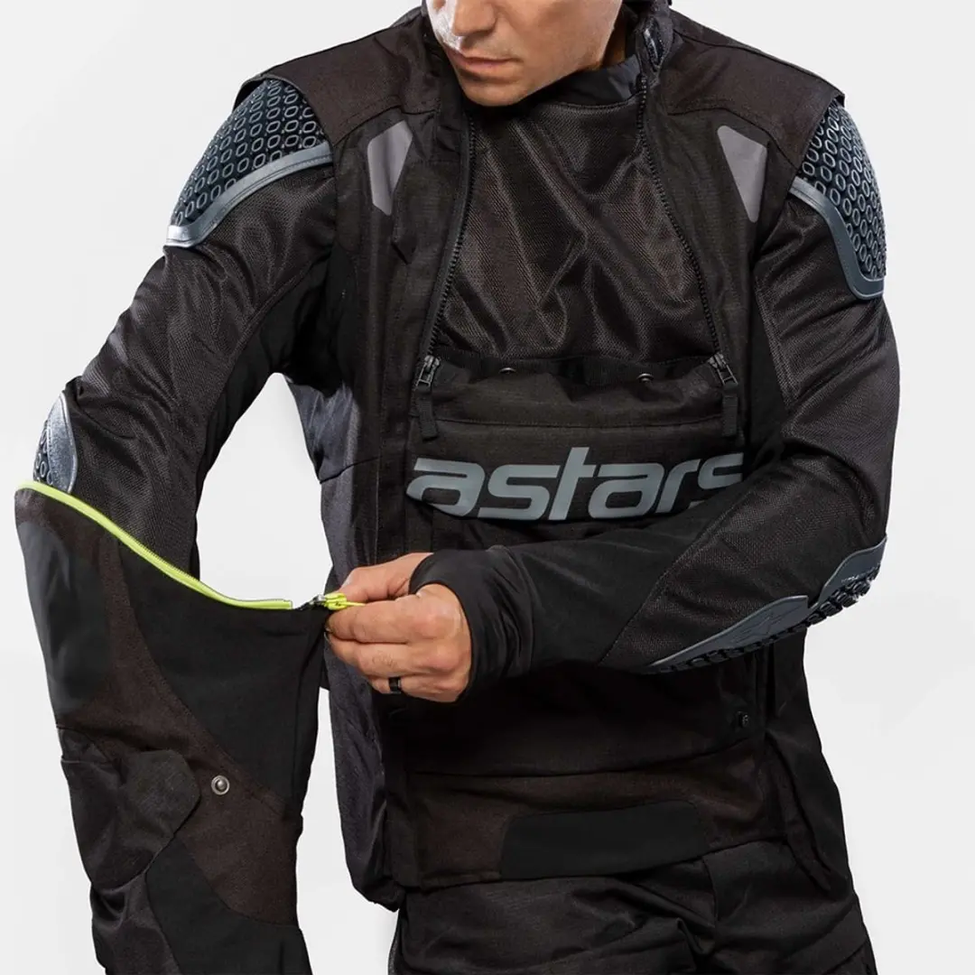 Alpinestars Halo Drystar Jas - XL - Donker Blauw/Kaki/Vlam Oranje