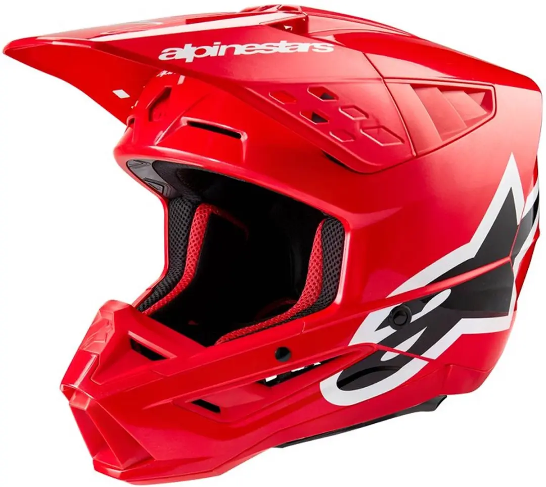 Alpinestars S-M5 Corp Helm ECE 22.06 - Felrood Glanzend