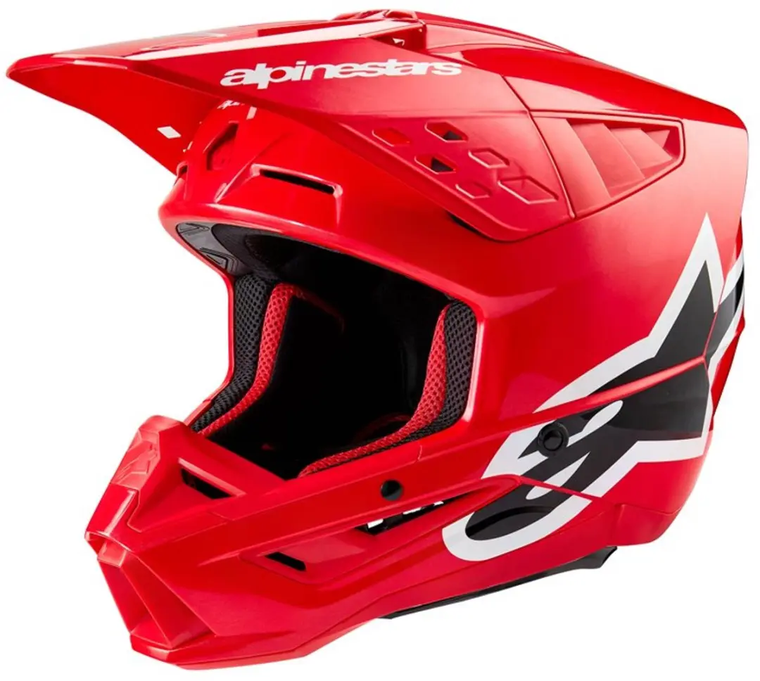 Alpinestars S-M5 Corp Helm ECE 22.06 - Felrood Glanzend