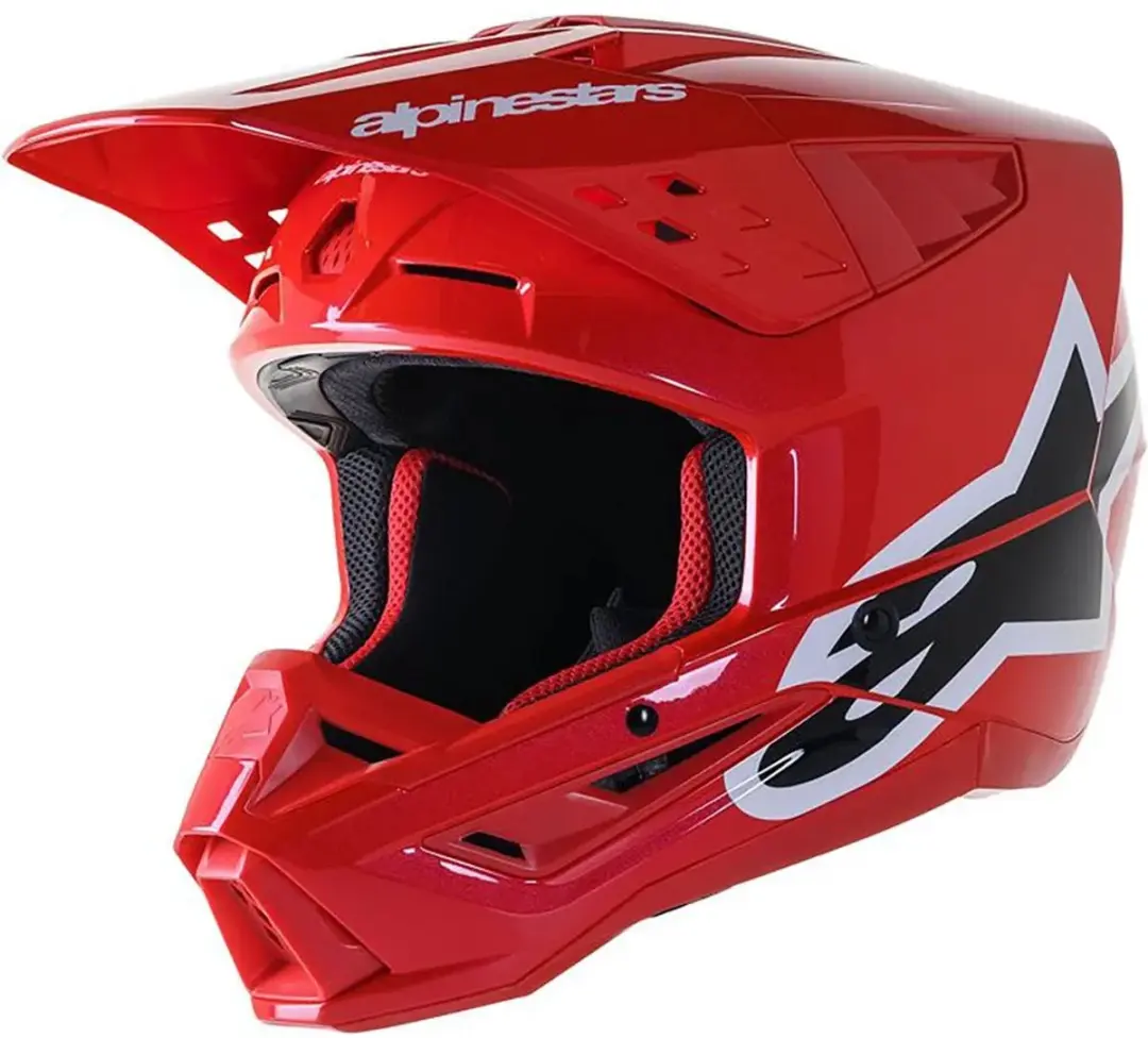 Alpinestars S-M5 Corp Helm ECE 22.06 - Felrood Glanzend