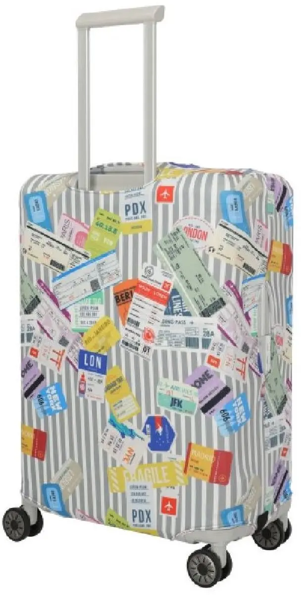 Travelite Kofferhoes M Tickets - Multi Color