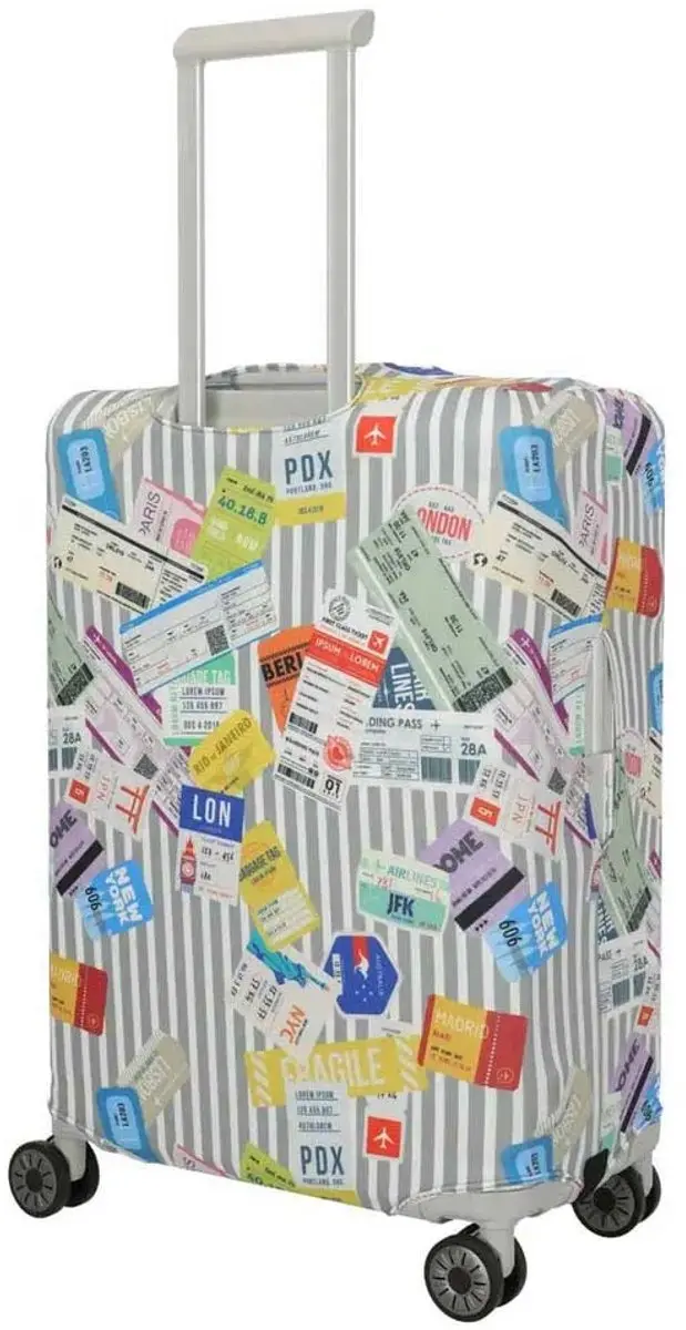 Travelite Kofferhoes M Tickets - Multi Color