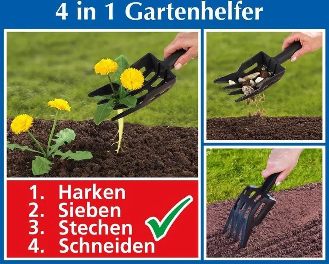Wenko Tuinhelper 4-in-1 - Zwart
