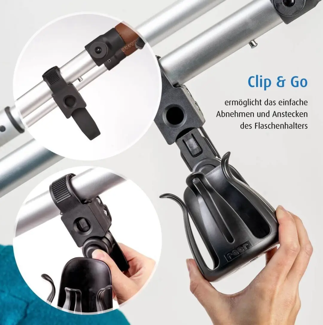 Reer Clip&Go Bekerhouder - Zwart - afbeelding 6 van 6