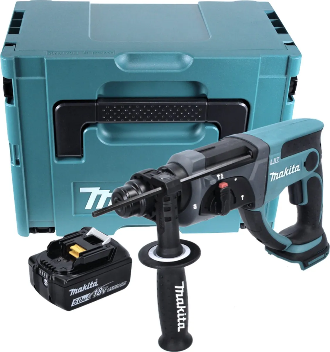 Makita DHR 202 T1J CombiHamer 18V SDS-plus - 2,0J - 1x 5,0Ah Accu
