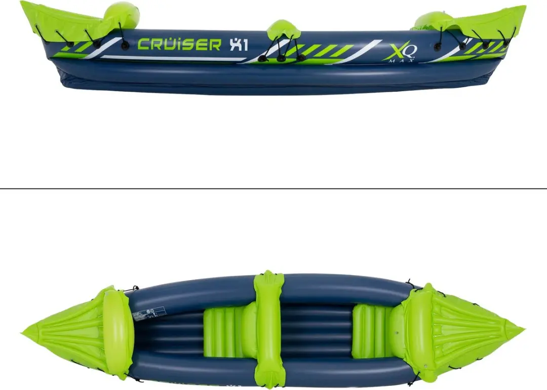 XQMax Kajak Cruiser X1 - 2 Persoons - 325x81x53cm Groen