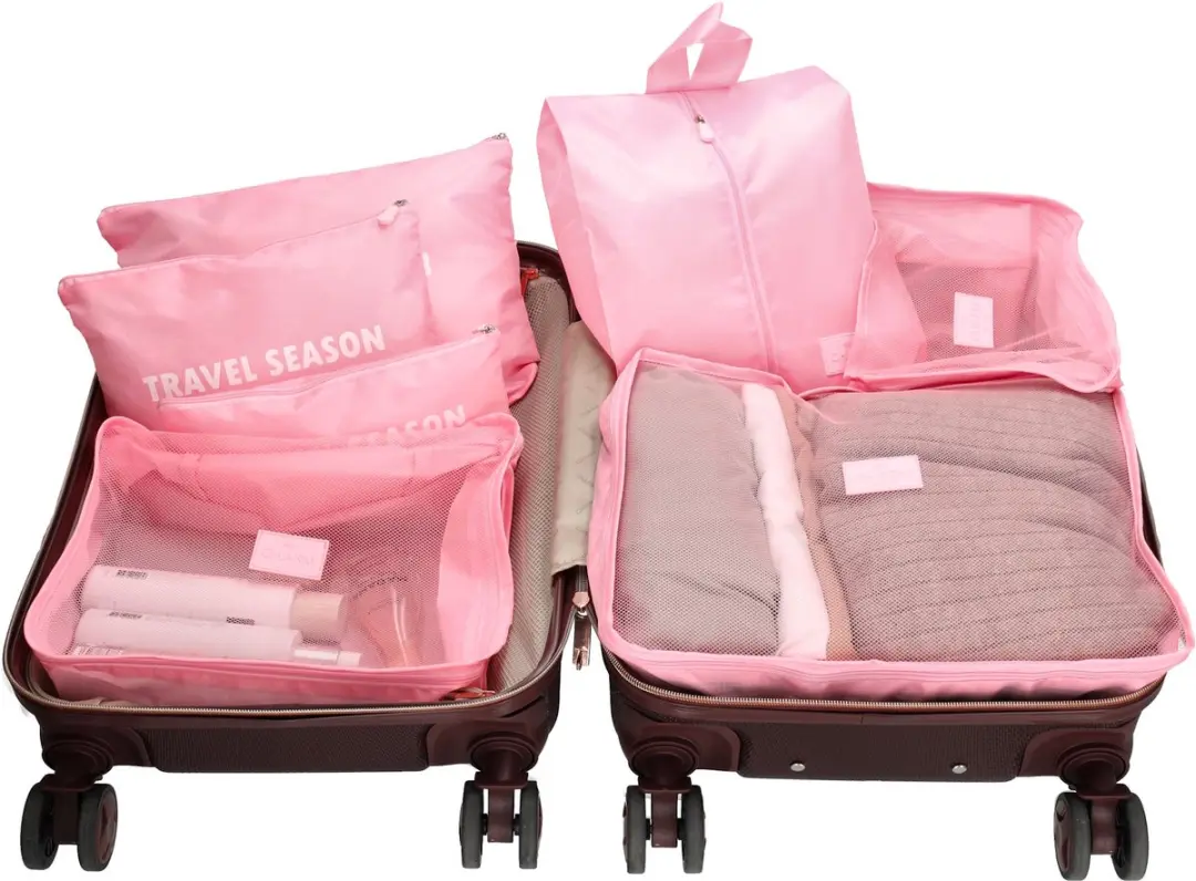 Charm London Travel Packing Cubes - 6-delig Roze