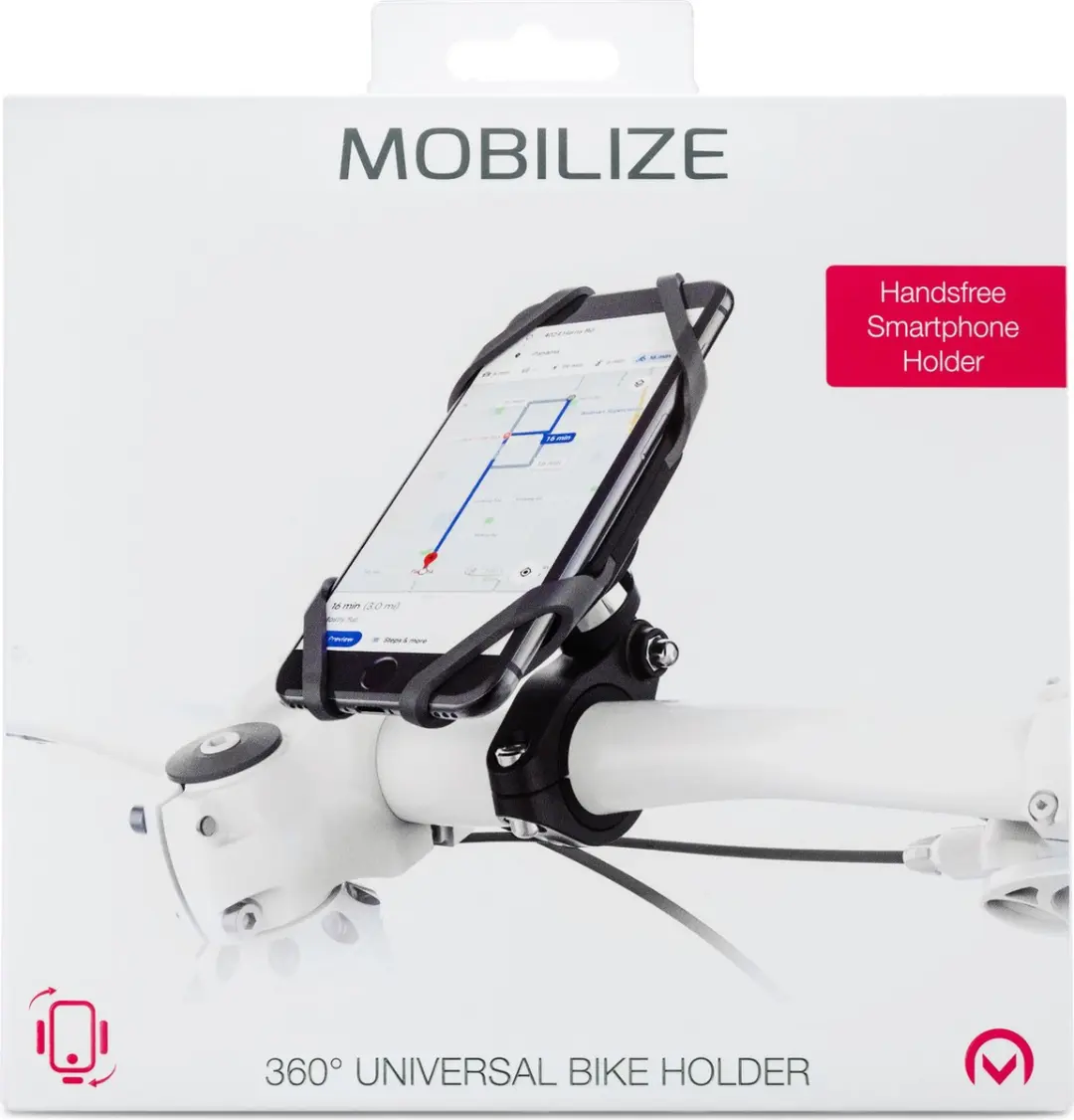 Mobilize GSM Fietshouder MOB-UBH-002 - Zwart