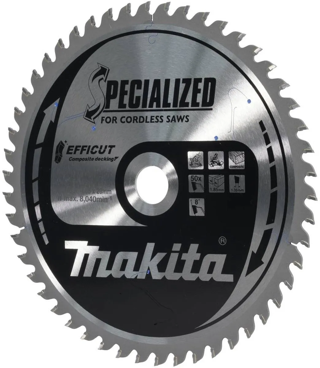 Makita E-12186 Afkortzaagblad WPC 190mm 50T - Metaal - afbeelding 6 van 6