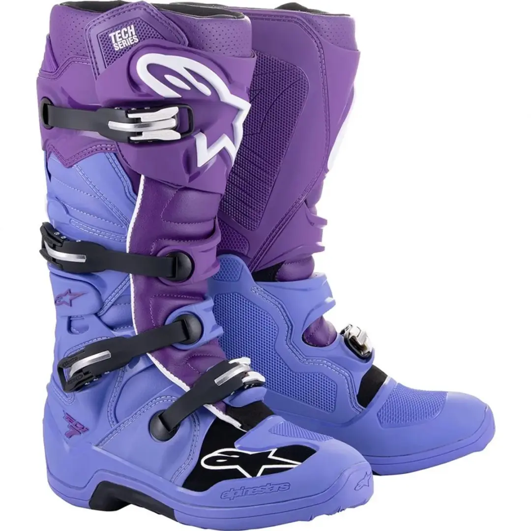 Alpinestars Tech 7 Double Schoenen US 14 - Paars/Wit
