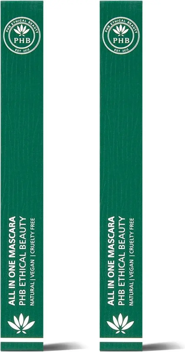 PHB Ethical Beauty All In One Natural Mascara - Zwart - 18g (2x9g)