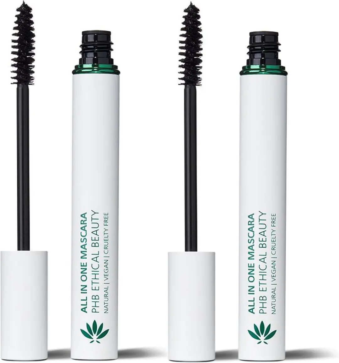 PHB Ethical Beauty All In One Natural Mascara - Zwart - 18g (2x9g)