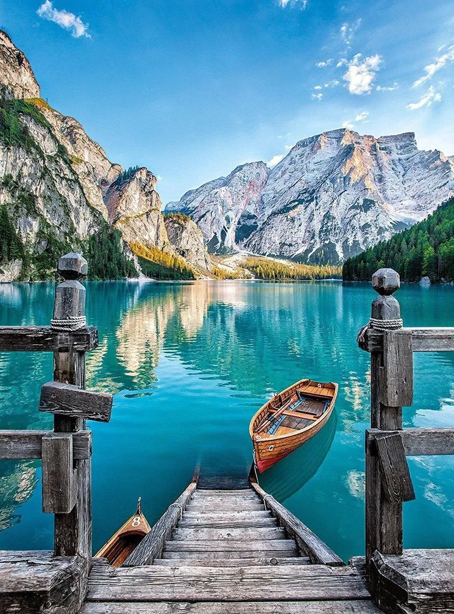 Clementoni Braies Lake Puzzel 500 Stuks - Multikleur