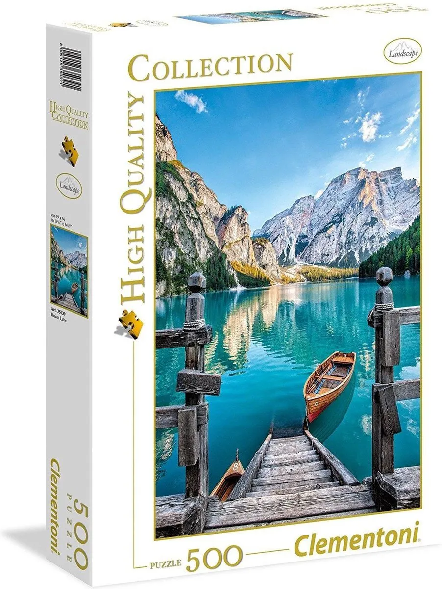 Clementoni Braies Lake Puzzel 500 Stuks - Multikleur