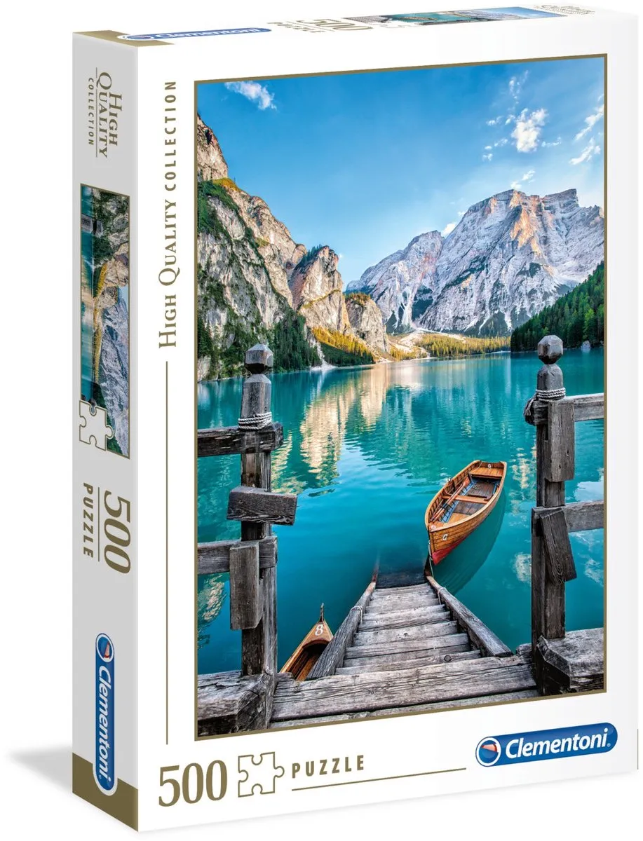 Clementoni Braies Lake Puzzel 500 Stuks - Multikleur